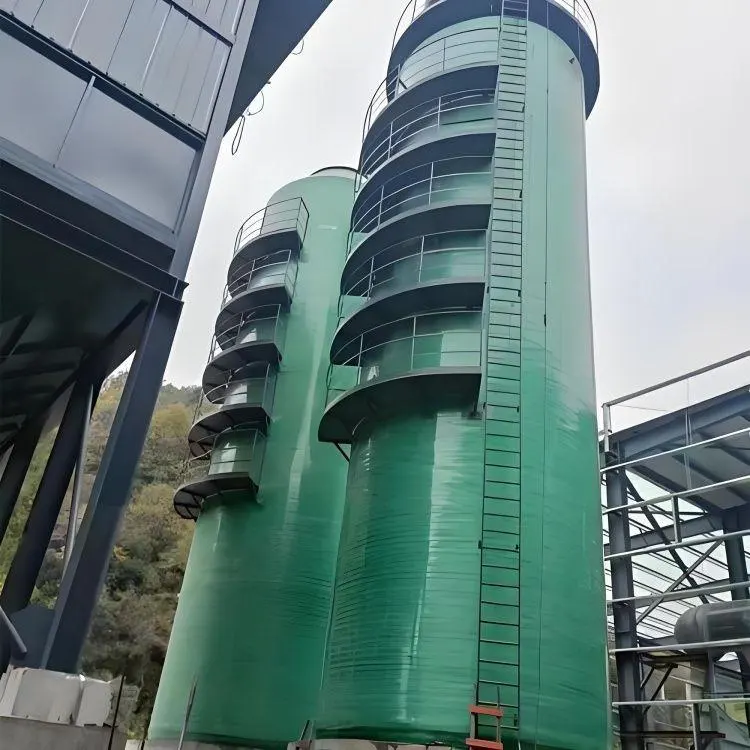 玻璃钢立式喷雾塔工业废气脱硫洗涤塔 — 配图2