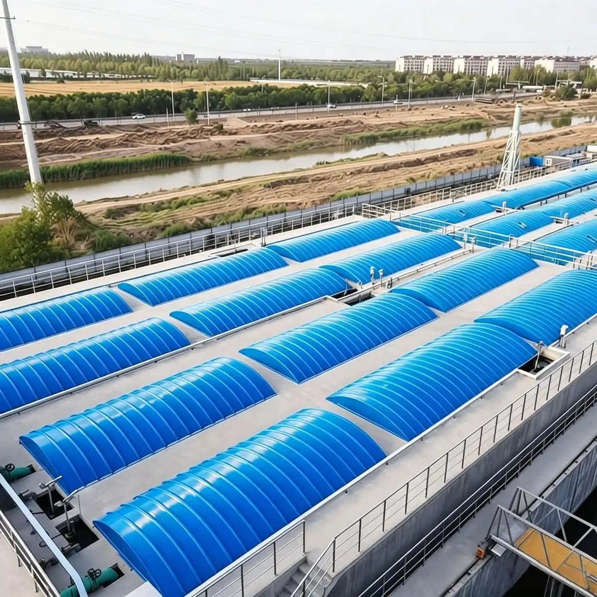 玻璃钢 市政污水异味罩污水池集水盖